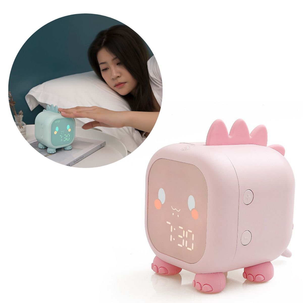 MULTIPLACE COLOMBIA - Reloj Despertador Infantil Bluetooth con Luz LED y App