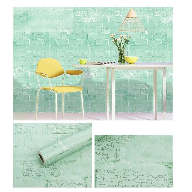 GENERAL - Papel Vinilo Adhesivo De 10 M X 45 Cm Ladrillo Verde