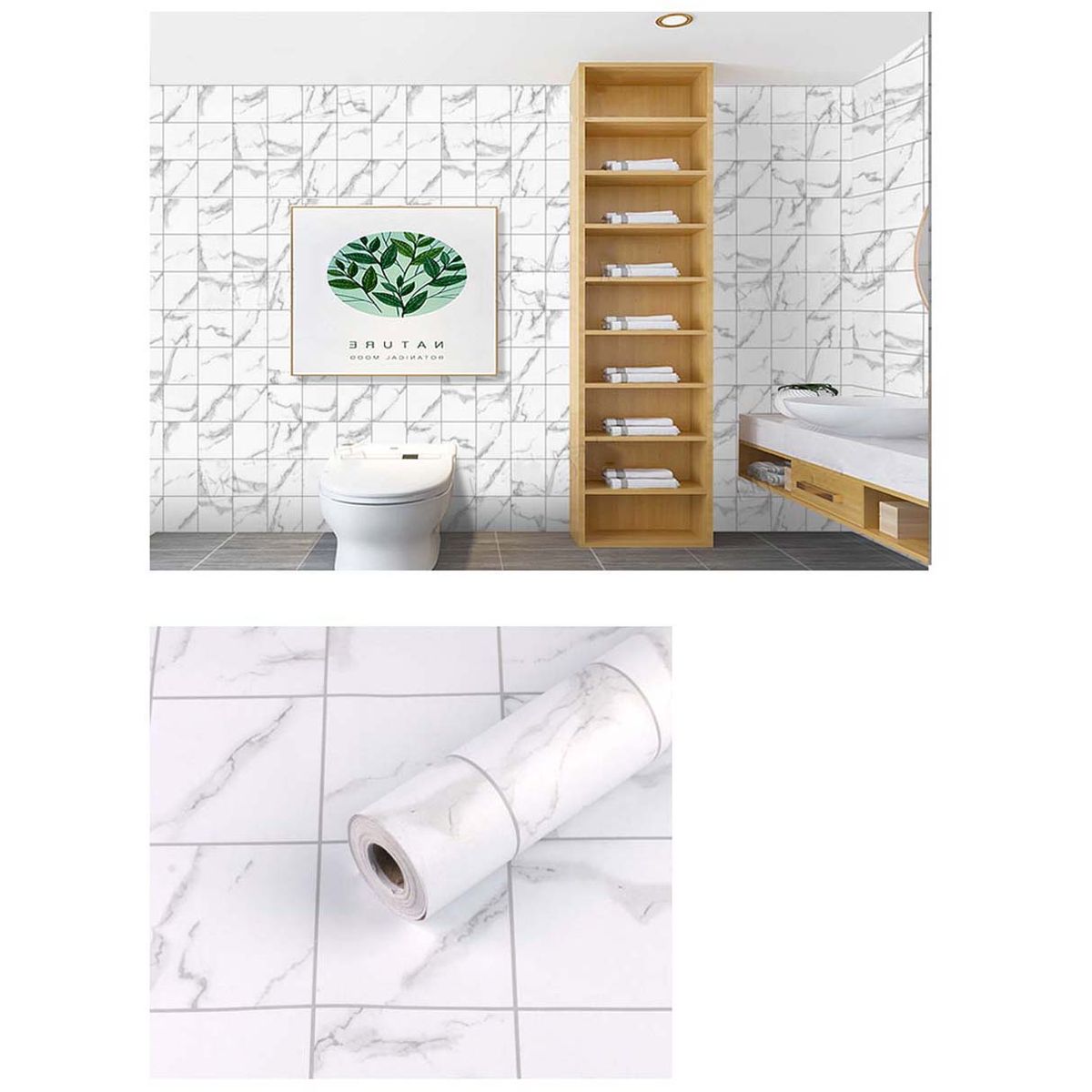 GENERAL - Papel Vinilo Adhesivo De 10 M X 45 Cm Blanco