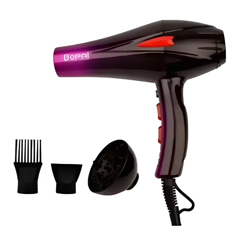GENERICO - Secador De Pelo Bopai 4000w Bp5500 Más Difusores Color Negro