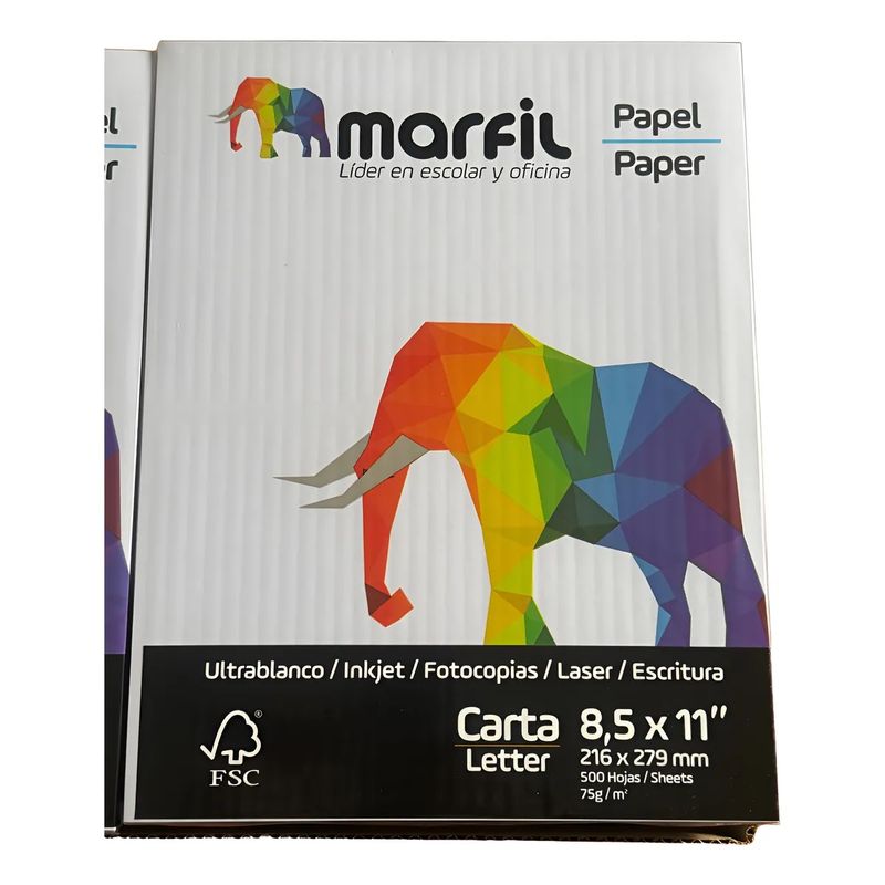 GENERICO - Resma De Papel Extra Blanco Tamaño Carta X 500 Hojas
