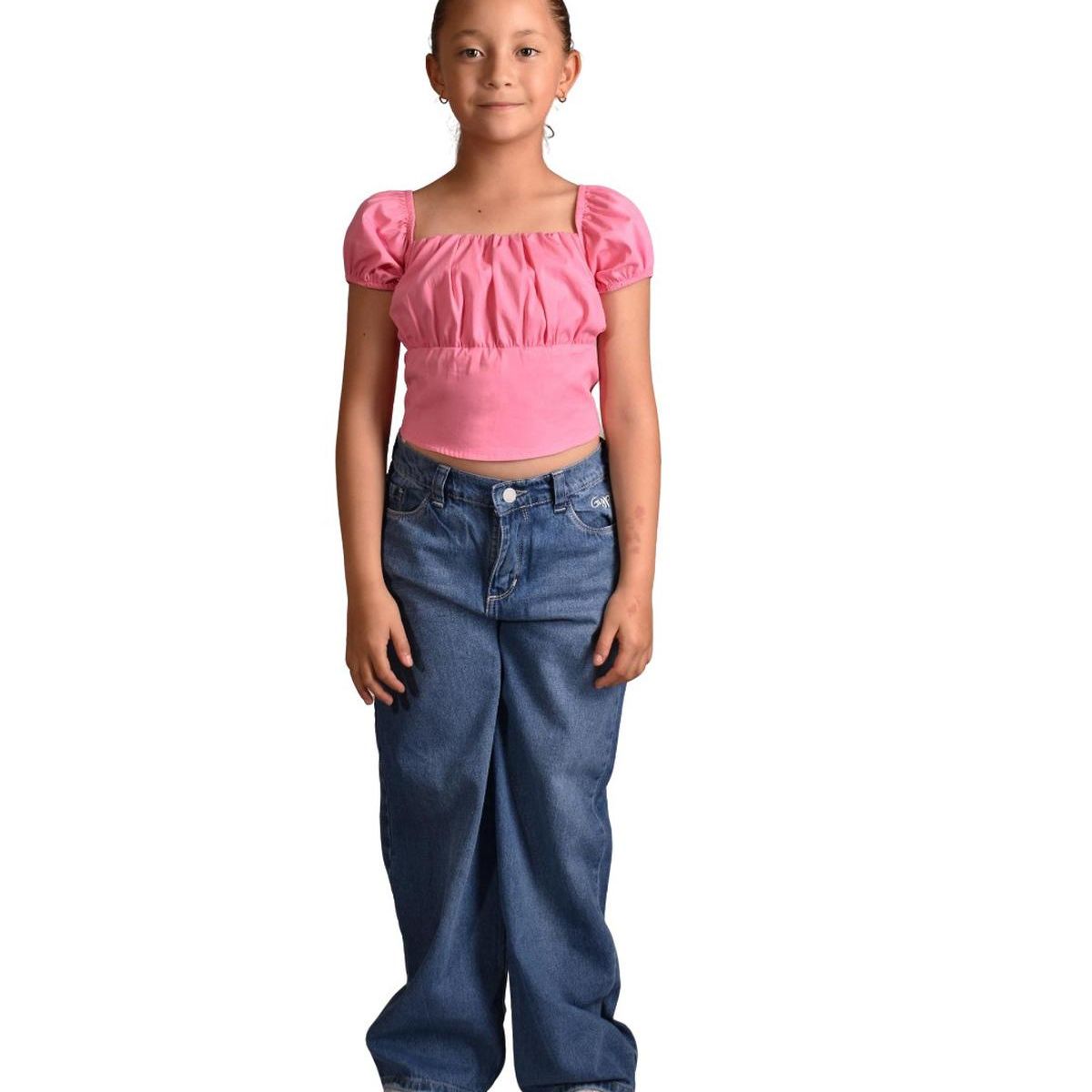 BIGBOYS - Blusa Recogido Rosa Barbie Niña