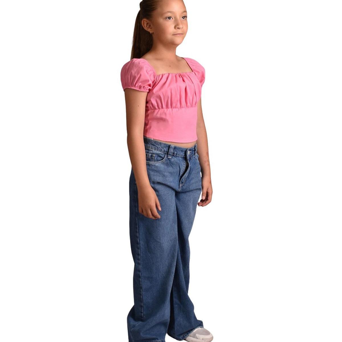 BIGBOYS - Blusa Recogido Rosa Barbie Niña