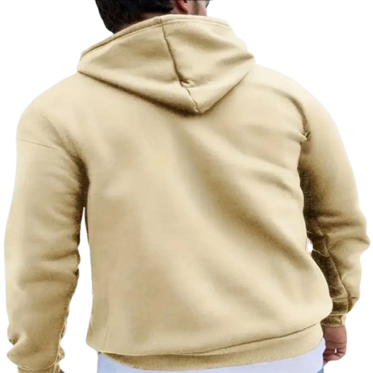 100 - Sueter Beige De Capota Adventure Awaits