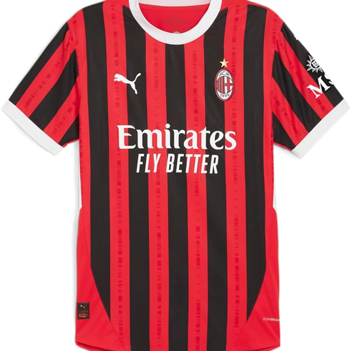 PUMA - Camiseta  Ac Milan PUMA Hombre Manga Corta Auténtica