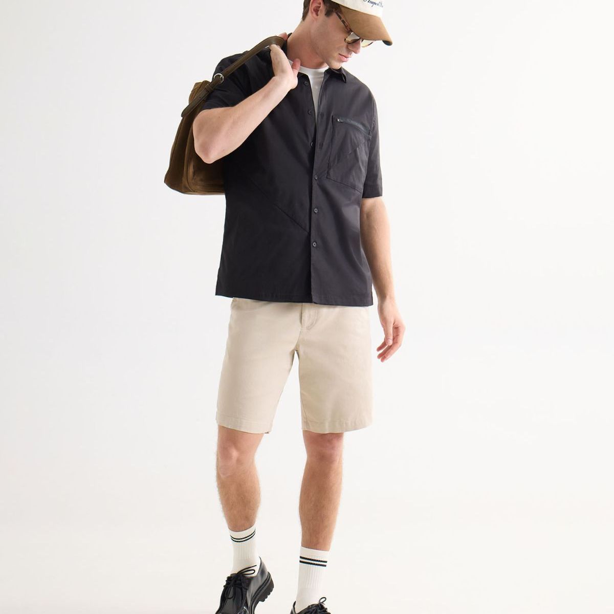 SEVEN SEVEN - Bermuda Para Hombre Regular Largo Color Beige Marca Seven Seven #45100717