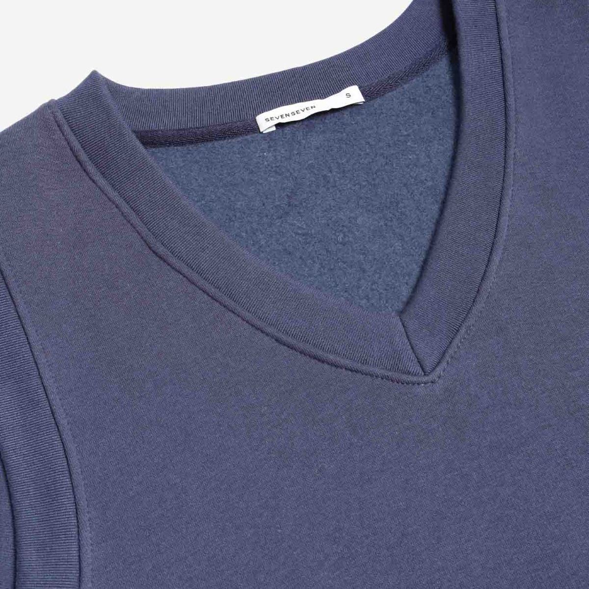 SEVEN SEVEN - Camiseta Para Mujer Manga Sisa Cuello V Color Azul Marca Seven Seven #28096410