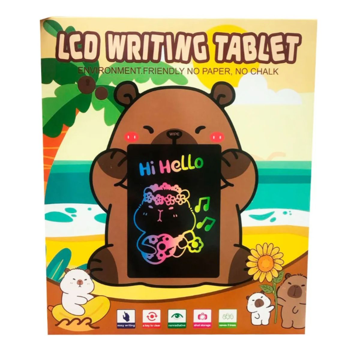 GENERICO - Pizarra Mágica Lcd Capibara Carpincho Para Dibujar