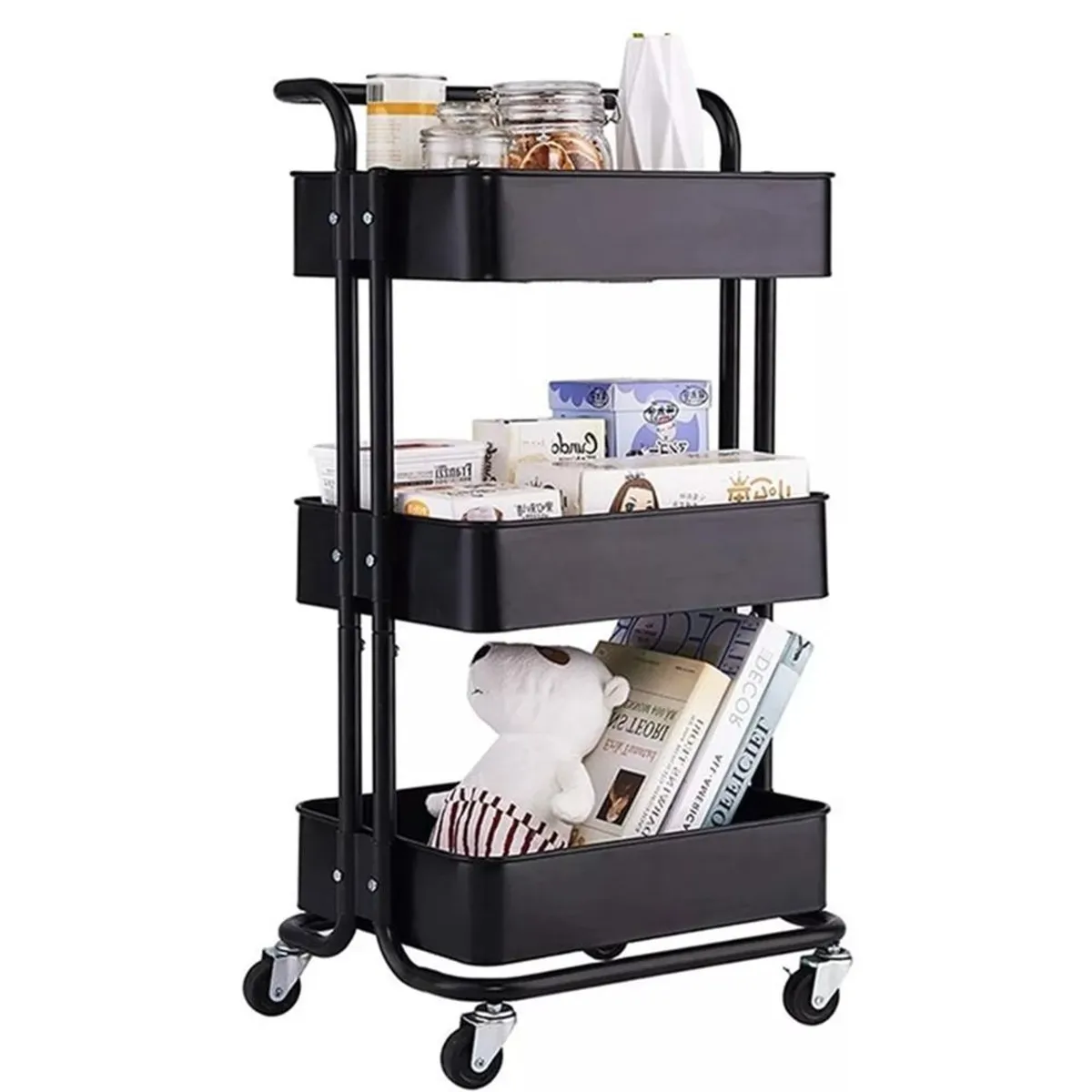 CLEAR - Carrito Organizador Multiusos 3 Niveles
