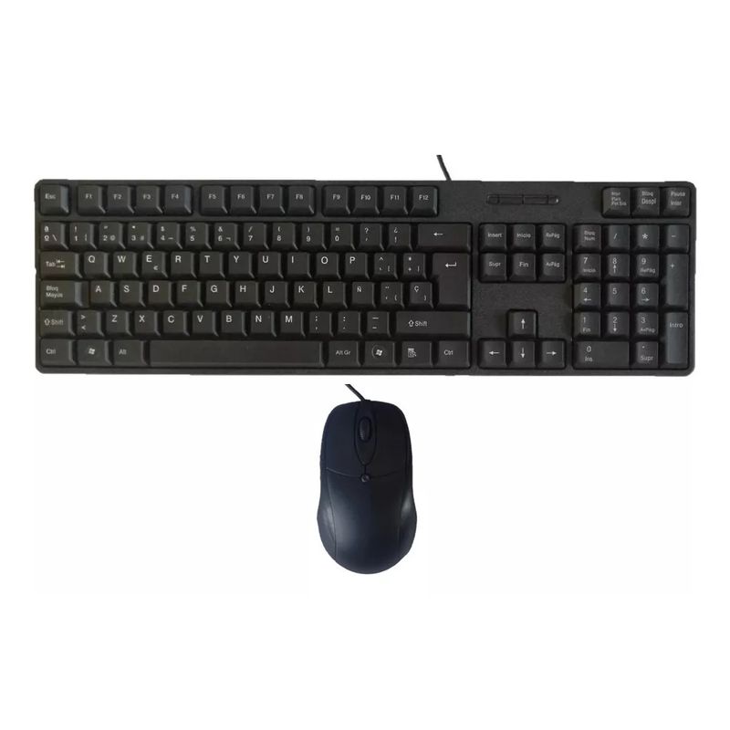 GENERICO - Combo Teclado Y Mouse Economico Alambrico