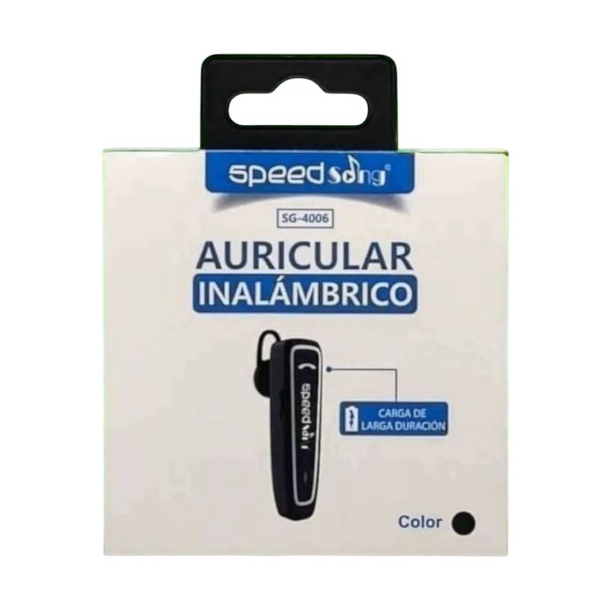 GENERICO - Auricular Inalámbrico Speed Song  SG-4006 (Tipo Piloto)