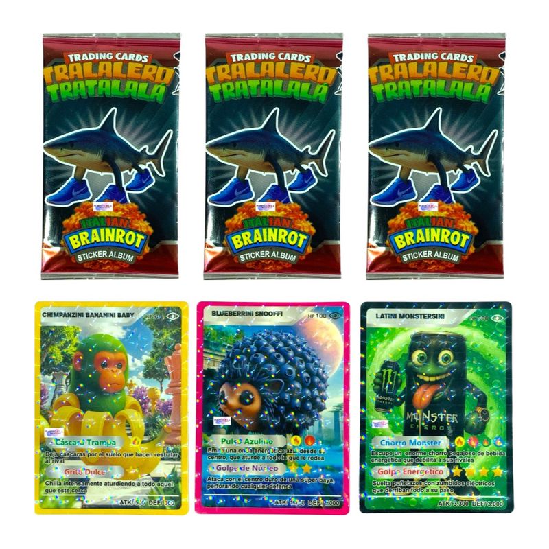 GENERICO - 150 Cartas de Juego Italian Brainrot Coleccionables