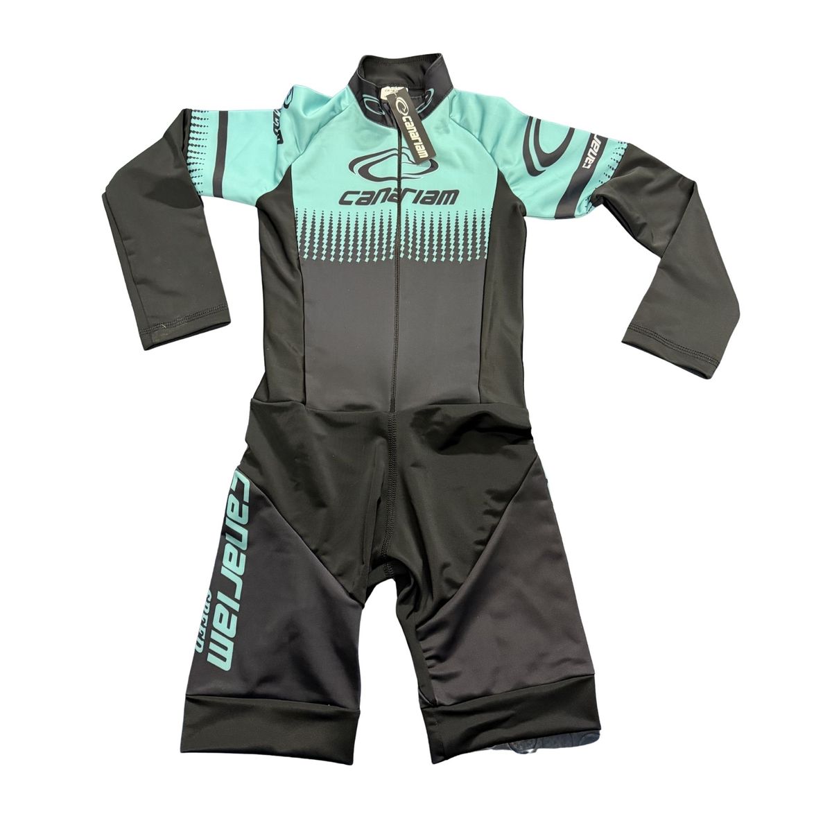 DISTRIONLINE - Uniforme Patinaje Licra Niñas Entrenamiento Y Competencia Color Turquesa Talla 12