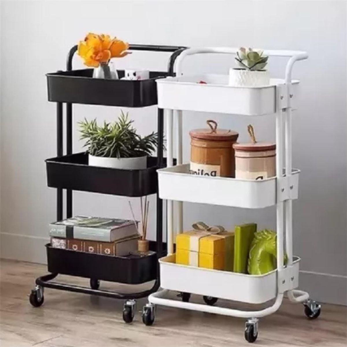 CLEAR - Carrito Organizador Multiusos 3 Niveles