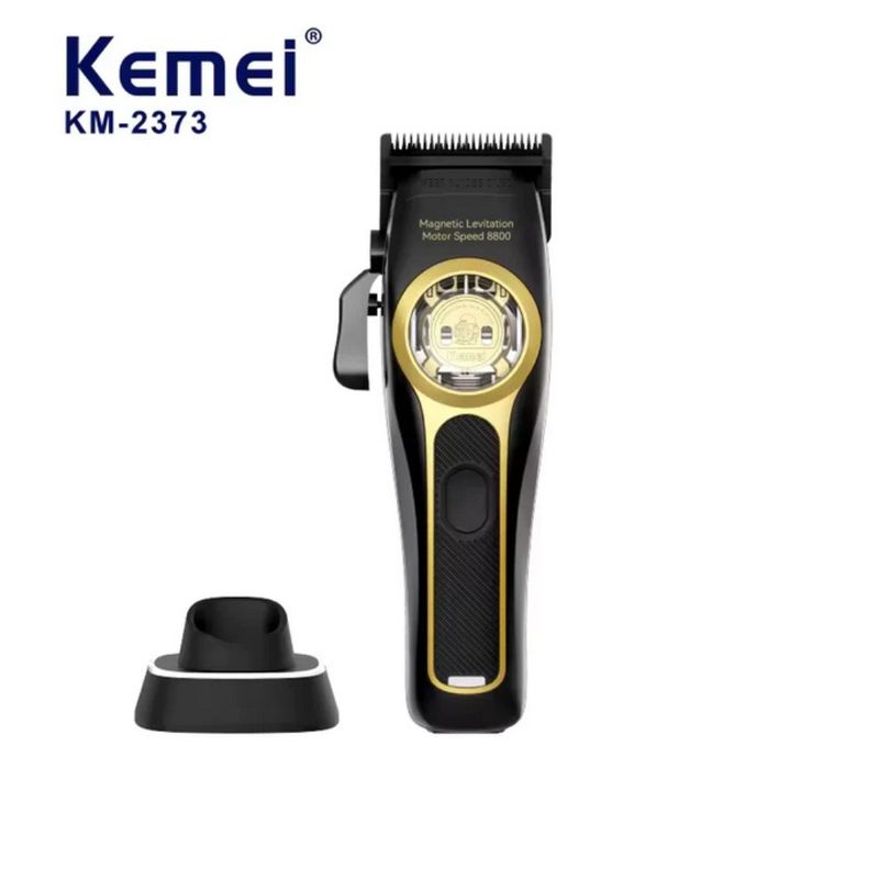 KEMEI - Maquina De Motilar Profesional Con Base De Carga Y Motor De 8800RPM Kemei Km-2373