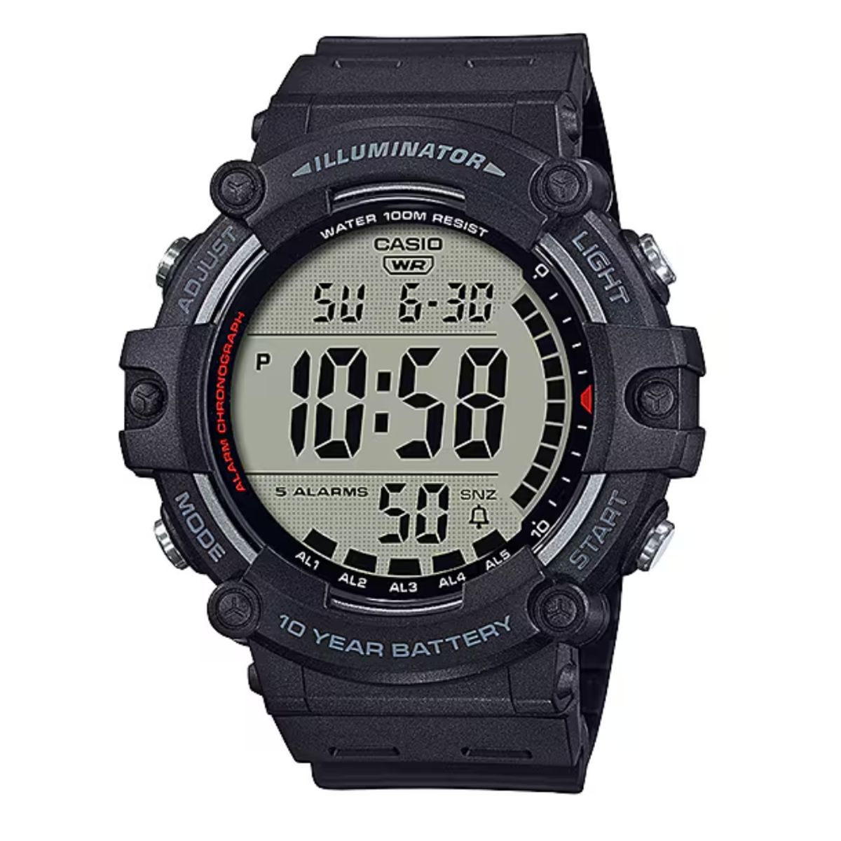 CASIO - Reloj Casio Para Hombre Deportivo AE-1500WH-1A Negro