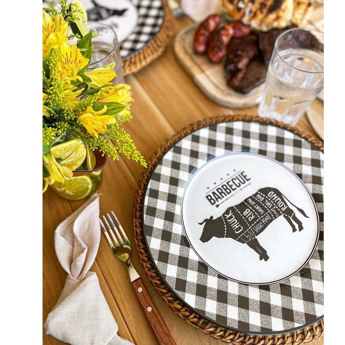 ALLEANZA - PLATO LLANO-PRINCIPAL BARBECUE