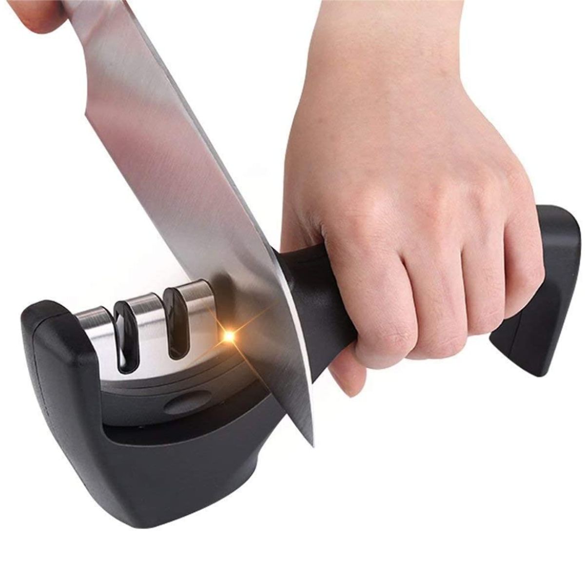 COLME TECHNOLOGY HOME - Afilador De Cuchillos De Cocina Acero Y Cerámica 3 Etapas