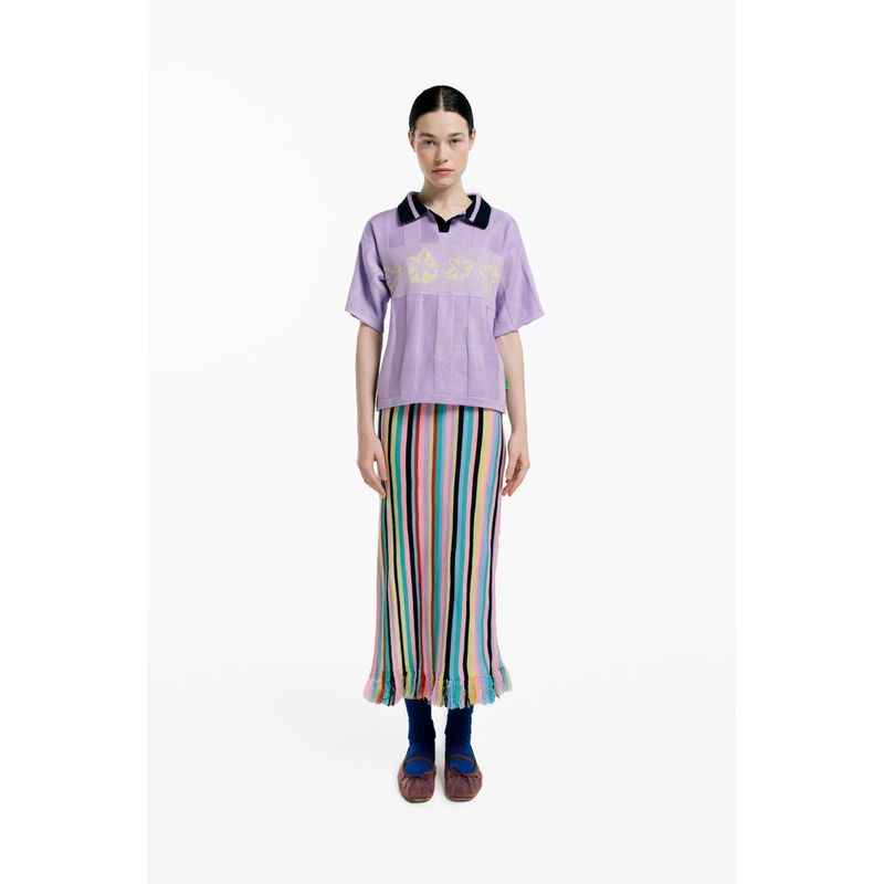 MAGLIONE - Falda Horizonte Flecos Mujer