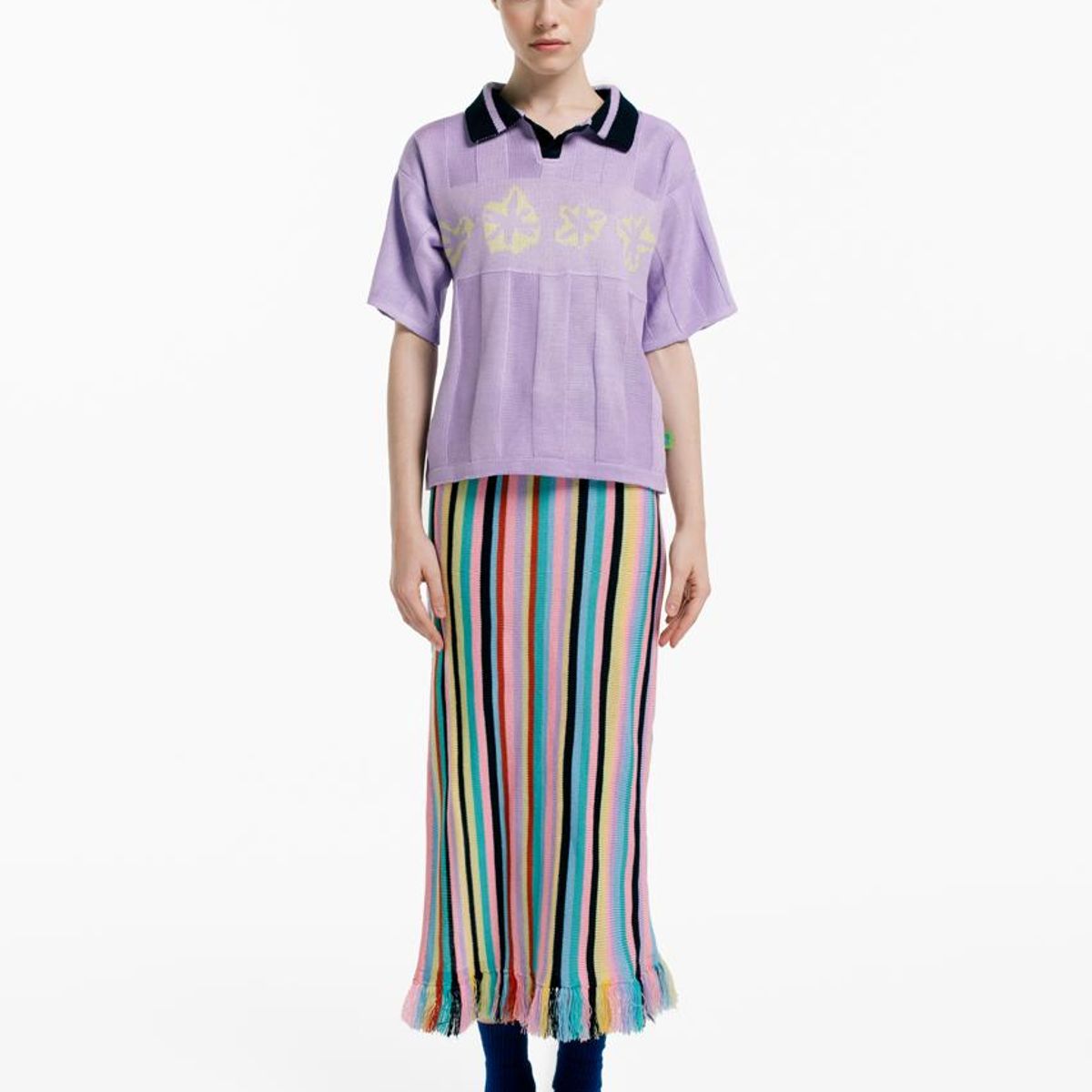 MAGLIONE - Falda Horizonte Flecos Mujer