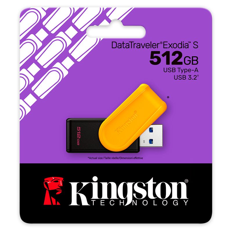 KINGSTON - Memoria USB 3.2 Kingston DataTraveler Exodia S 512GB (USB-A)