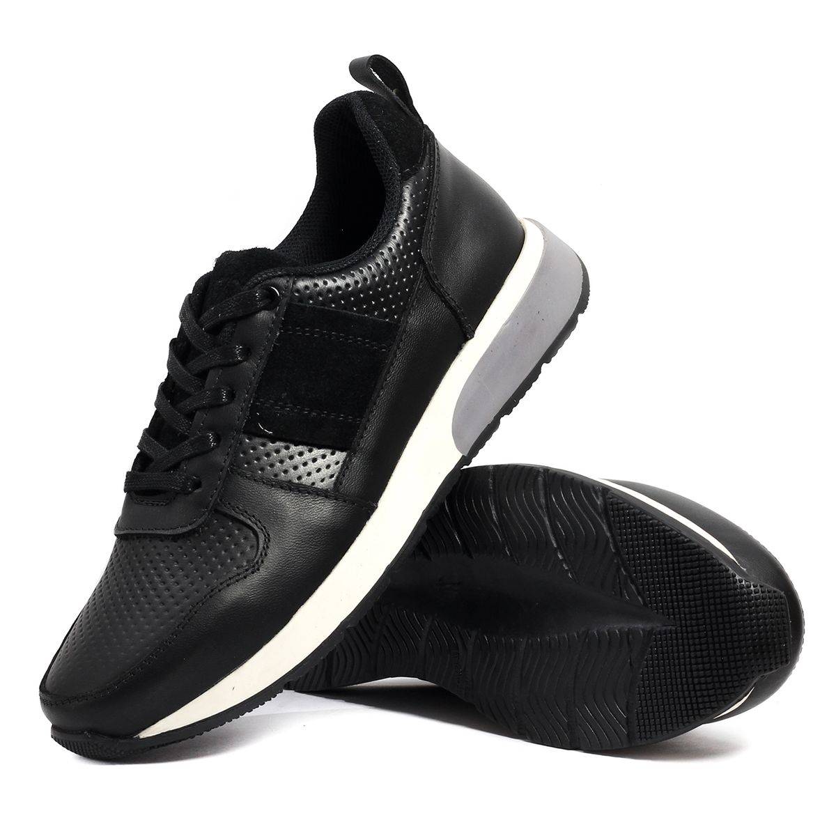 VILLABONR - Tenis en Cuero Hombre VillabonR VL-3035 Negro