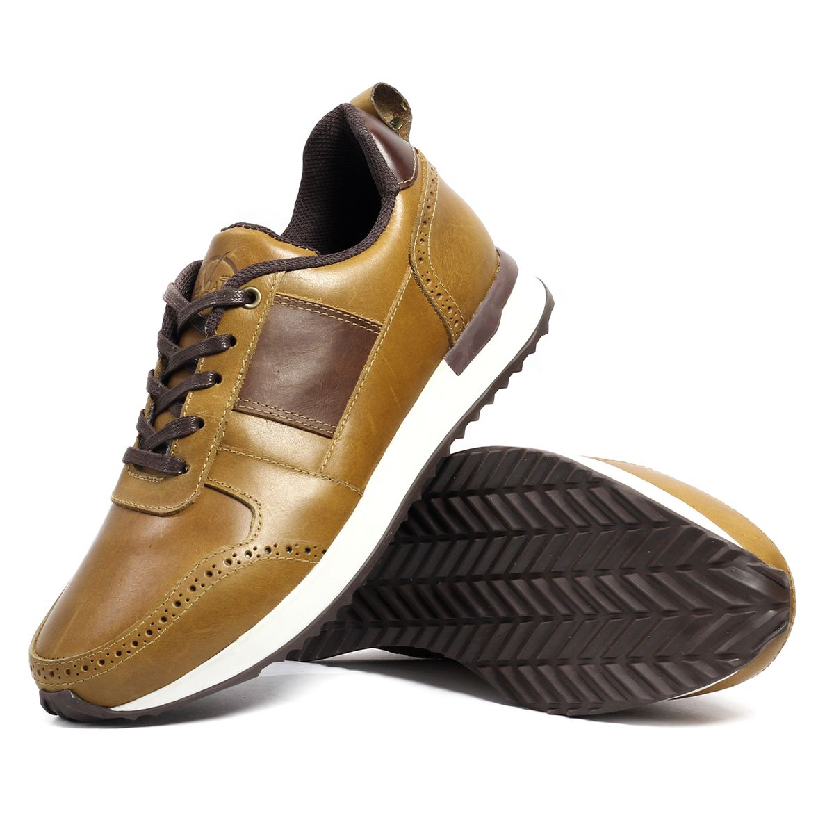 VILLABONR - Tenis en Cuero Hombre VillabonR VL-3034 Miel