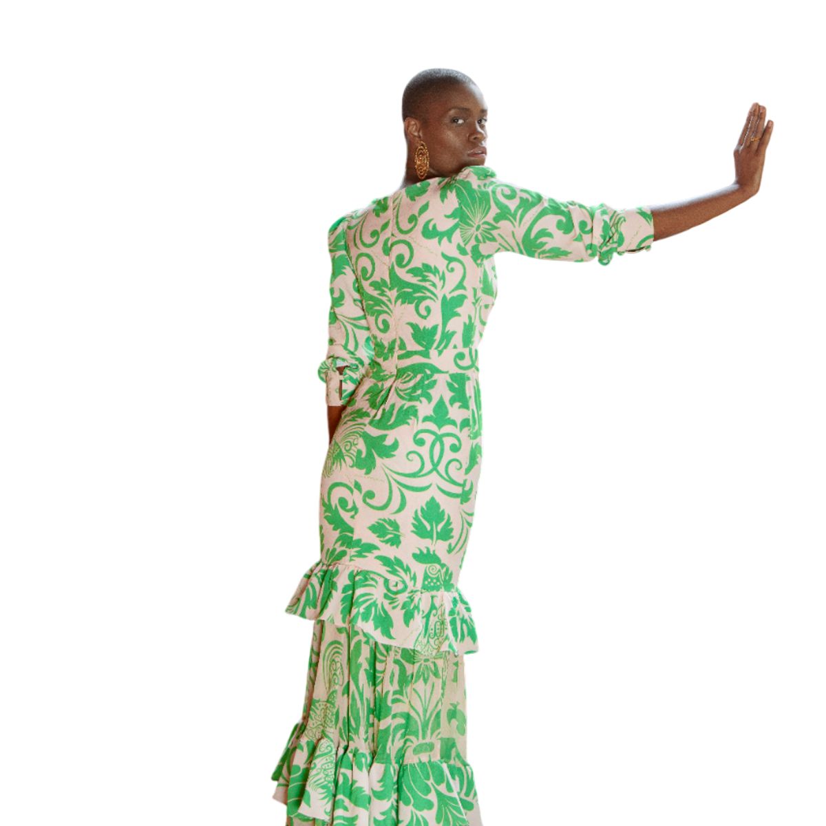 MARAMAR - VESTIDO LARGO CON MANGAS