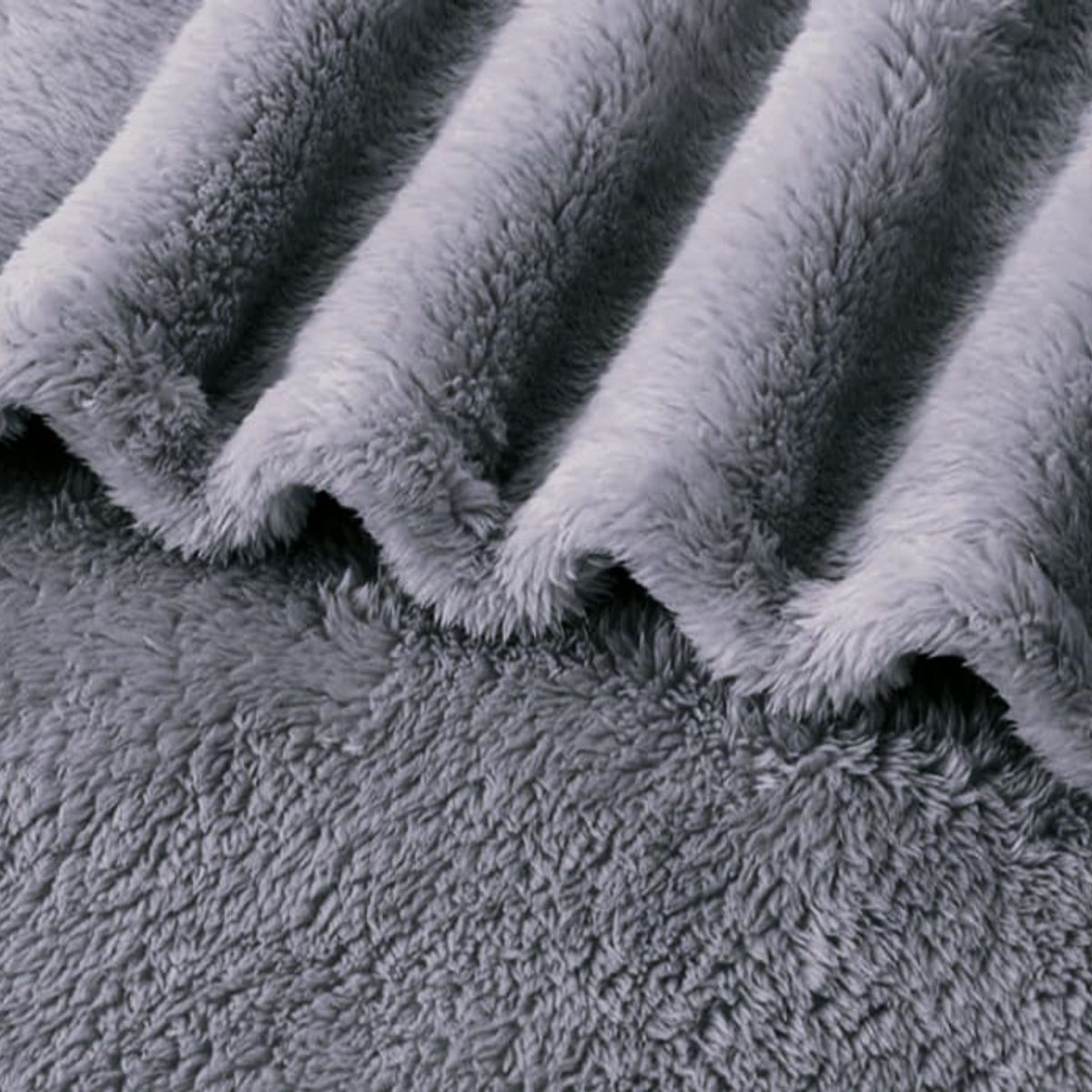 SIRENITAS - Cobija térmica sherpa 3x2 metros Cama King Gris