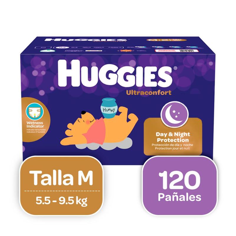 HUGGIES - Pañales Huggies UltraConfort Talla 2/M / 120 Unidades
