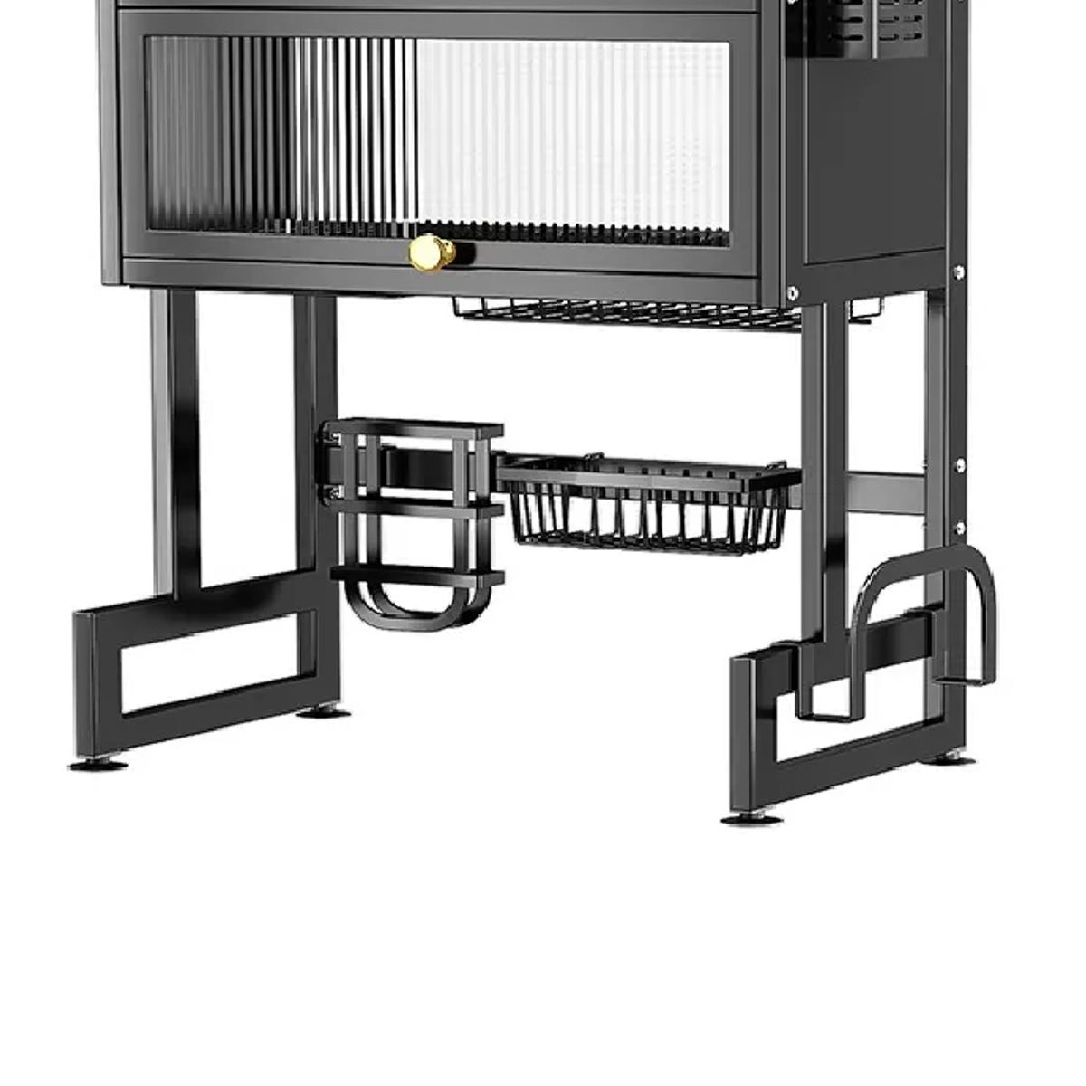 SKY - Escurridor Platos Cocina Con Gabinete Color Negro