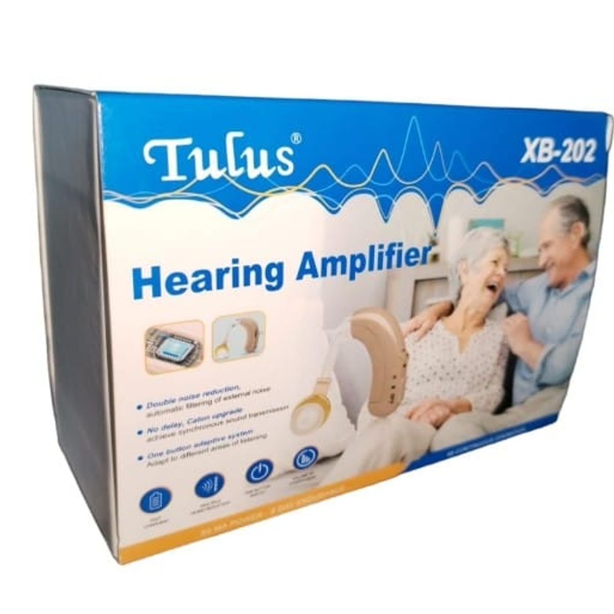 GENERICO - Audífono Recargable  amplificador de sonido XB-202 + Estuche