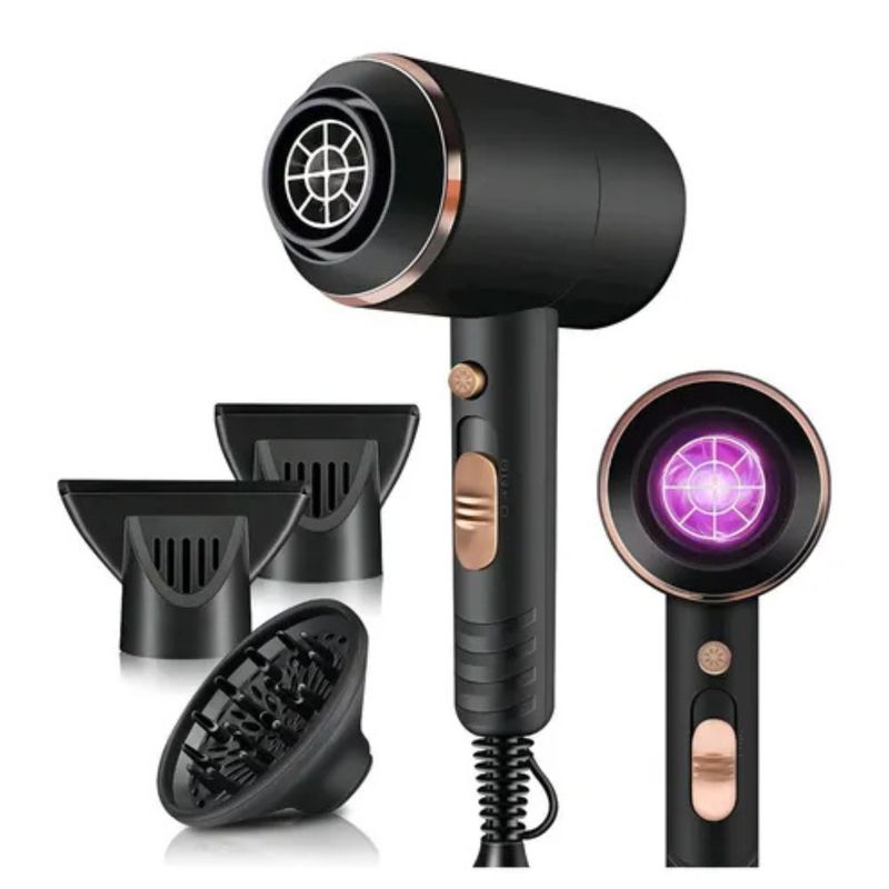 KEMEI - Secadora De Cabello Kemei Km-8896 Negra 127v