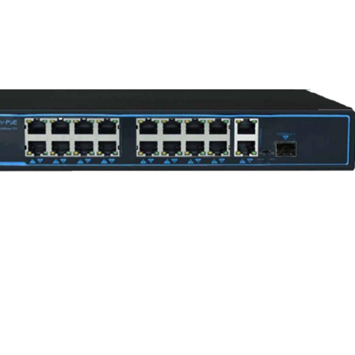 ZER - SWITCH DE 16 PUERTOS POE BASE 100 2 PUERTOS BASE 1000 1 SFP CCTV