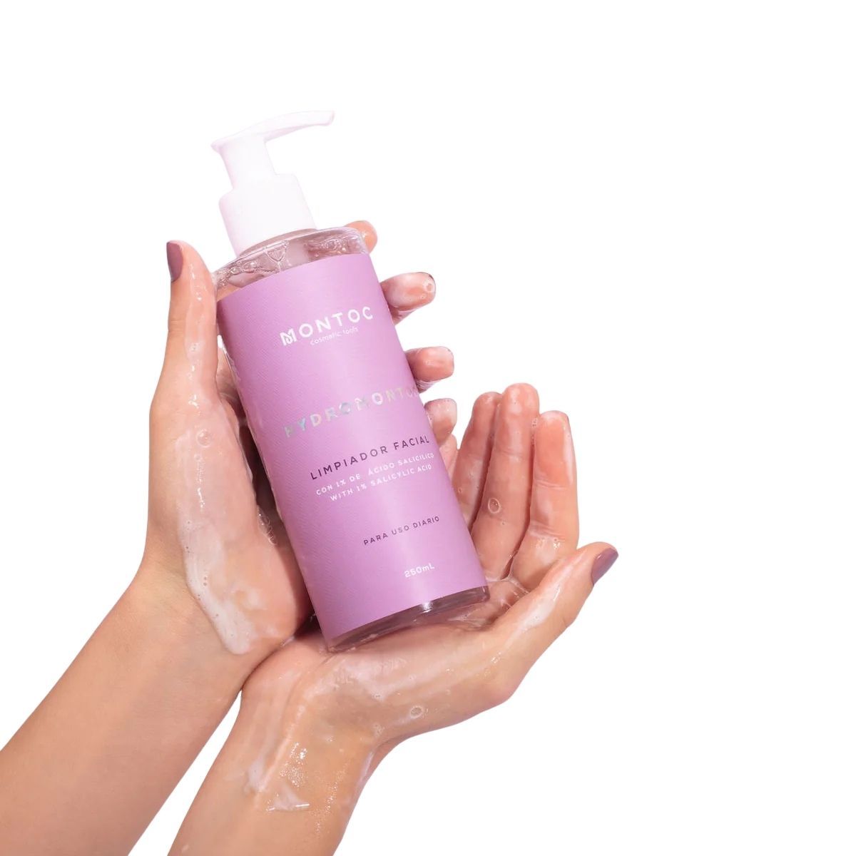 MONTOC MAKEUP - Limpiador Facial Ácido Salicílico Reduce Acné Poros Limpios