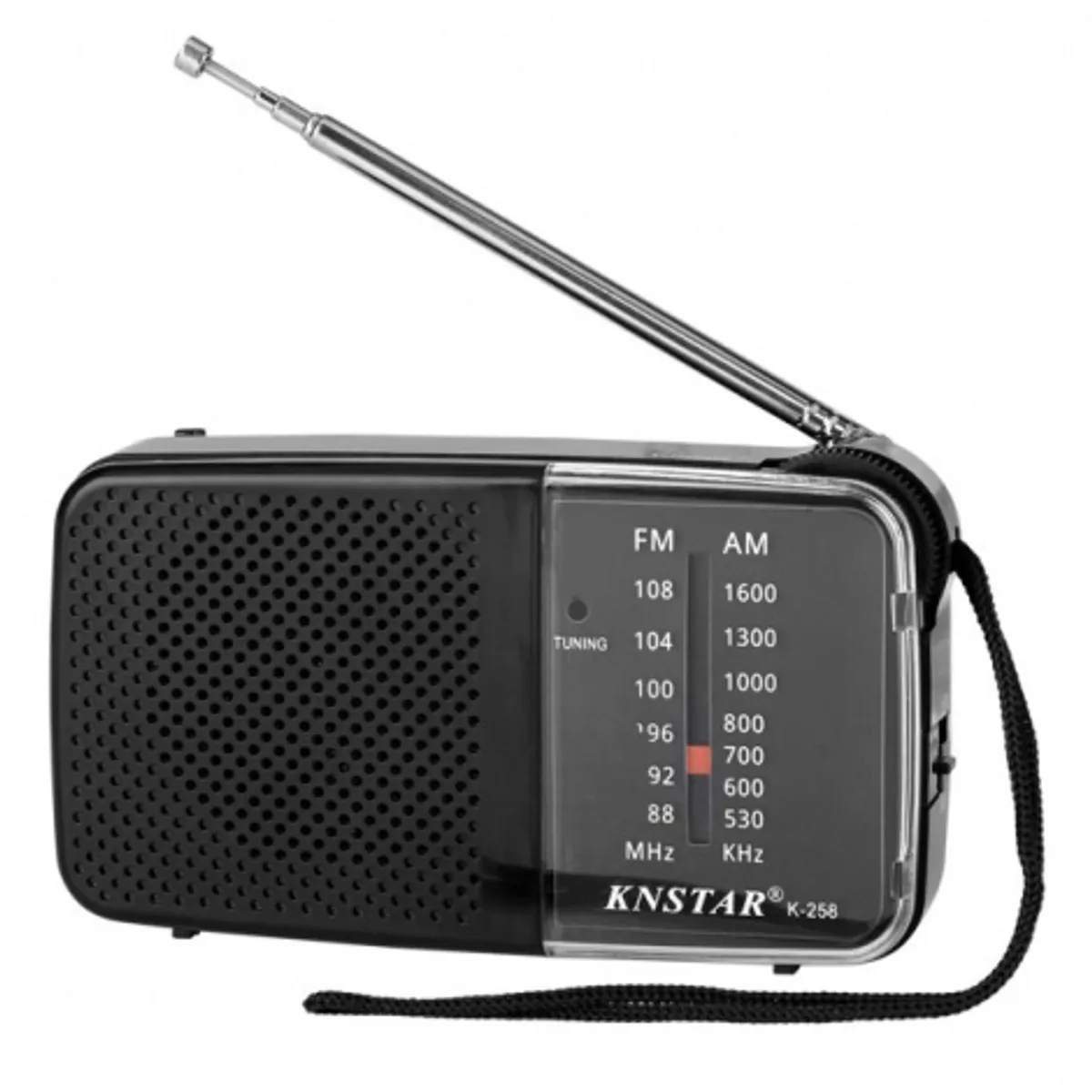 ZER - RADIO PORTATIL AMFM CON ANTENA COMPACTO NEGRO PORTABLE AURICULARES
