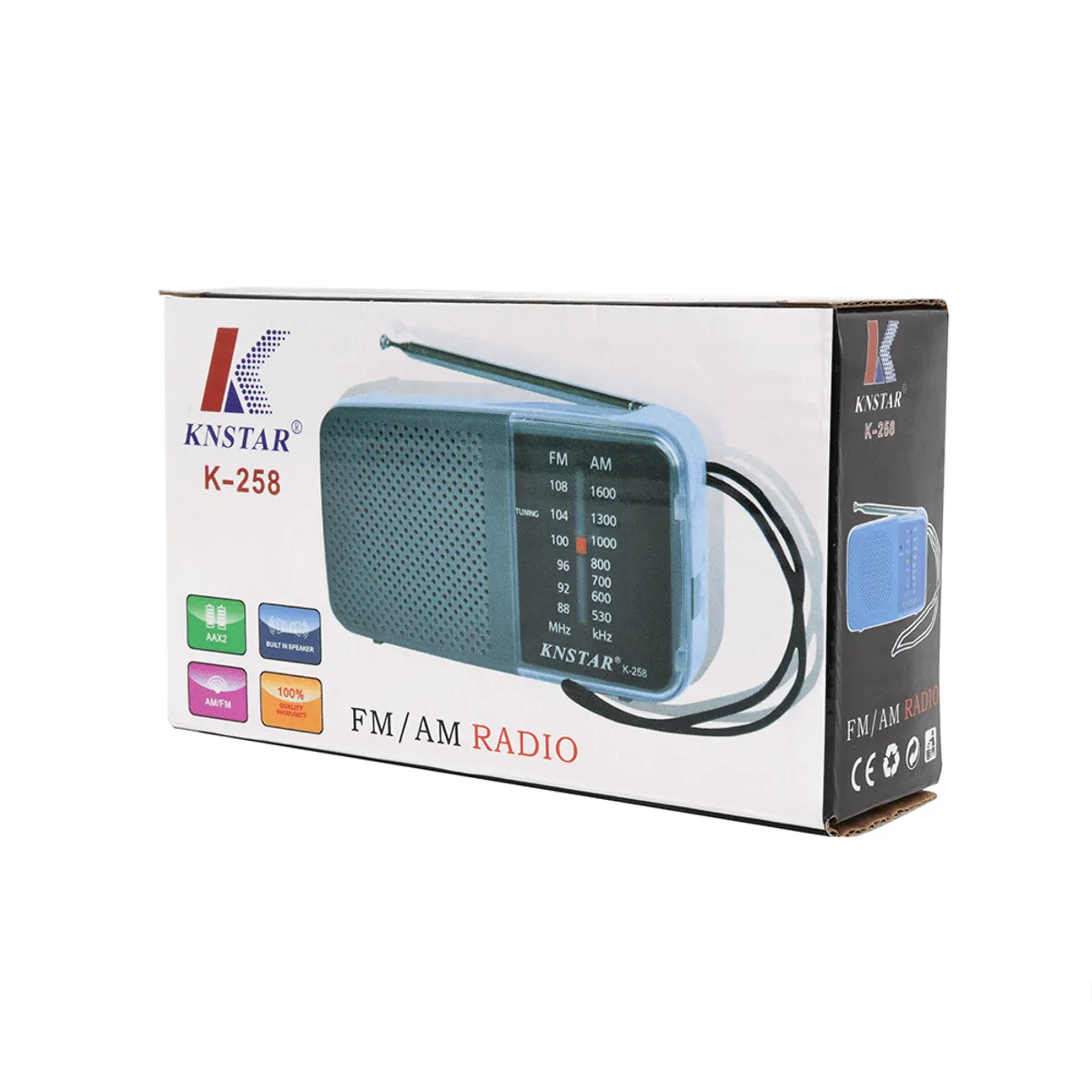 ZER - RADIO PORTATIL AMFM CON ANTENA COMPACTO NEGRO PORTABLE AURICULARES