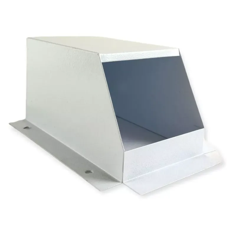 ZER - PROTECTOR PARA CAMARA DE SEGURIDAD METALICA TIPO BALA PEQUEÑA BLANCO