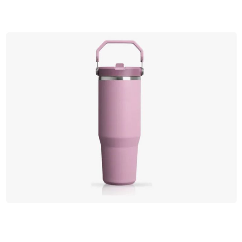 INNOVA - Termo 900ml Acero Inoxidable Flip Straw Mantiene FríoCaliente