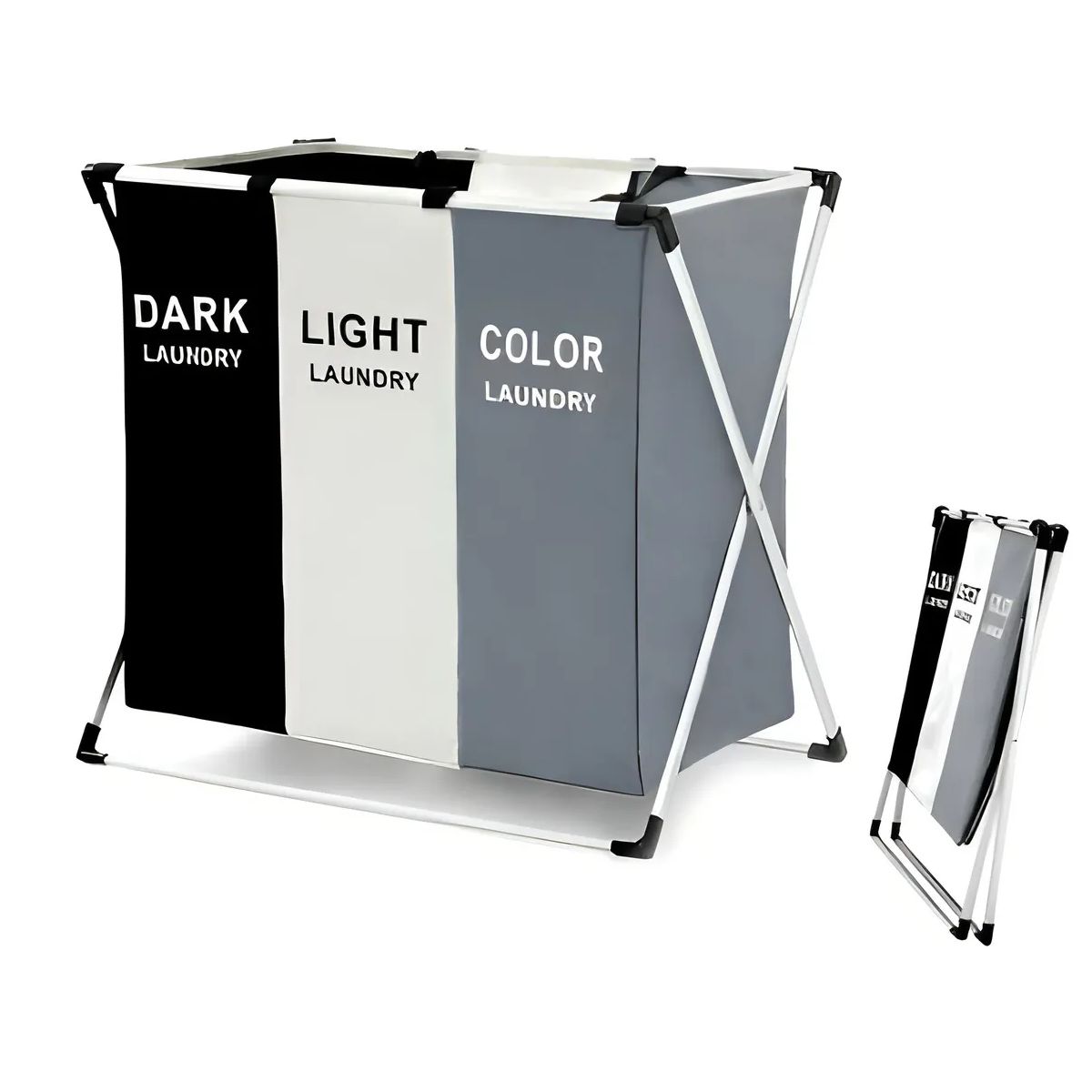 SKY - Cesto Triple Plegable Para Ropa Sucia