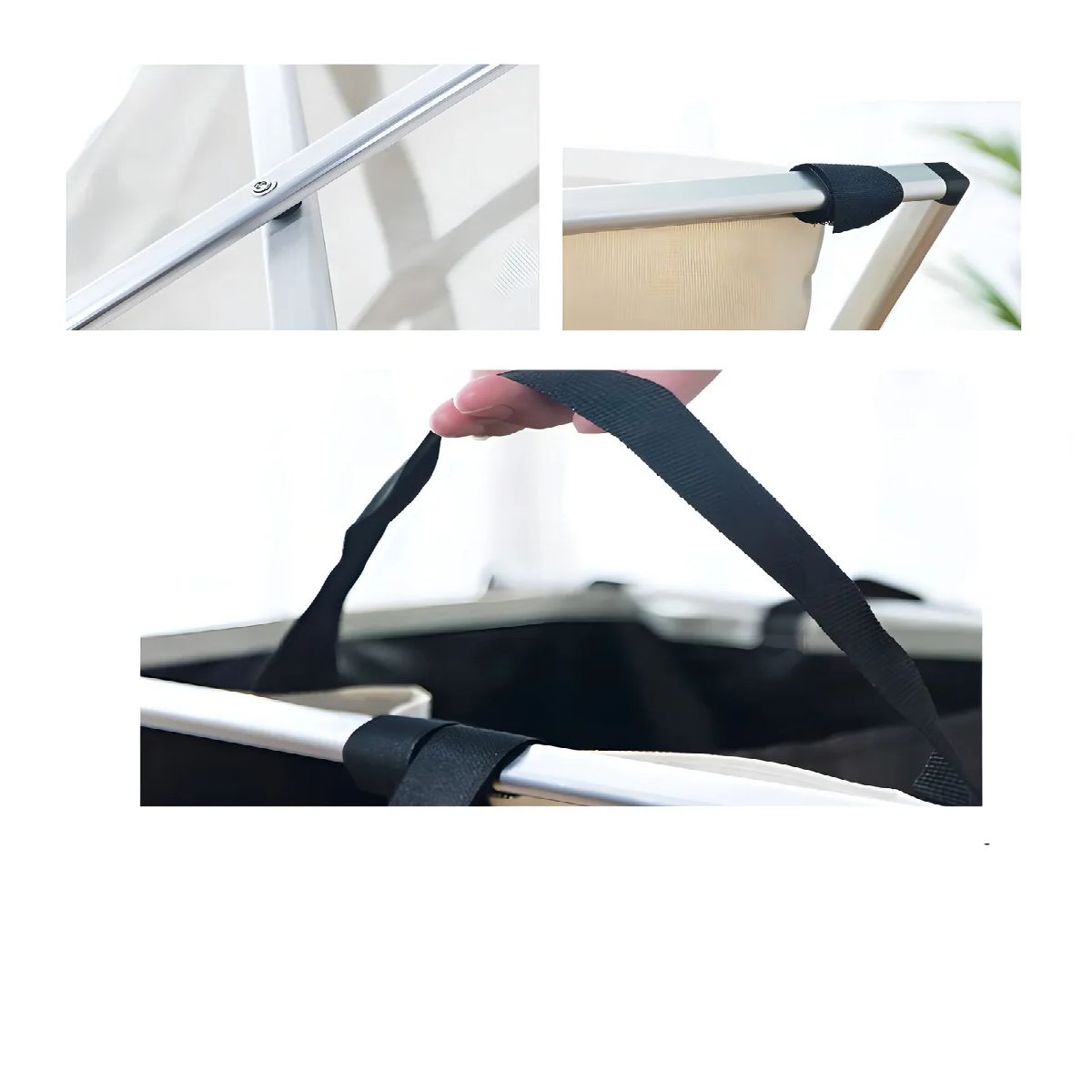 SKY - Cesto Triple Plegable Para Ropa Sucia