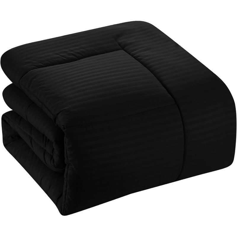 GENERICO - Edredón Tipo Plumón - Cama Queen Negro