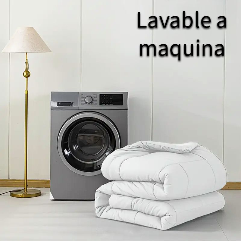 GENERICO - Edredón Tipo Plumón - Cama King Gris Plata