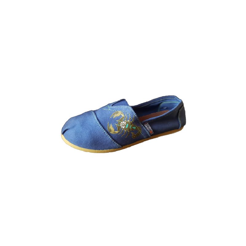 100 - Alpargatas Sport Con Escorpion Color Azul