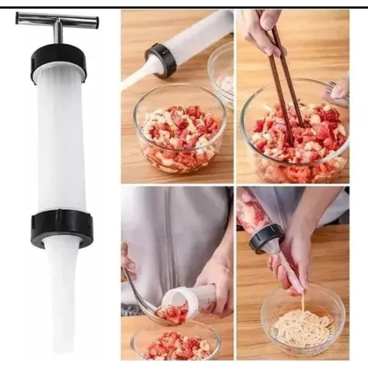GENERICO - Embudo para alimentos Máquina manual para embutidos