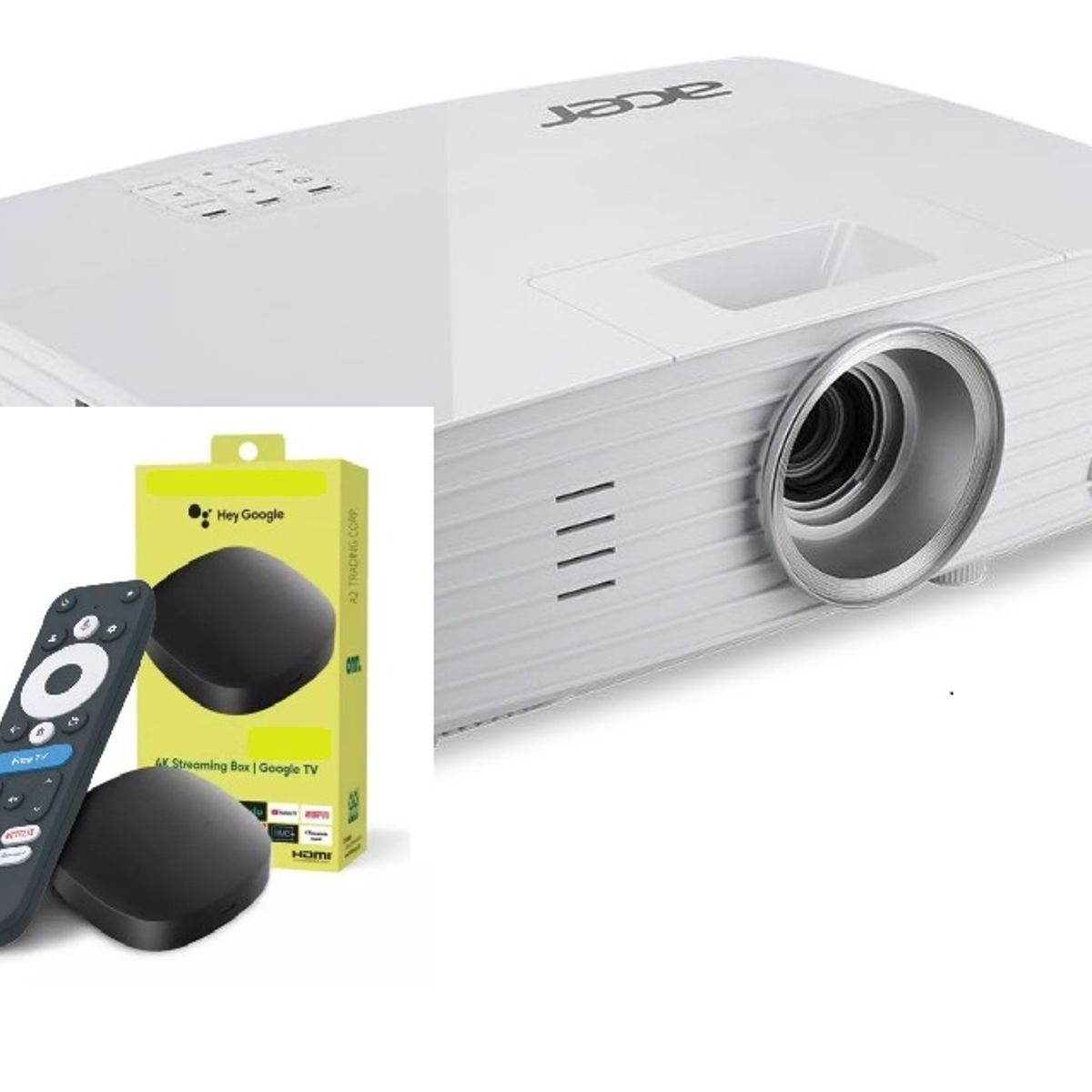 ACER - Proyector Acer P1185 3200lm Cine En Casa+Box Aplicaciones