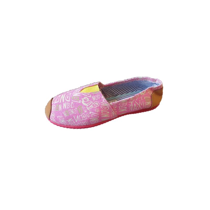 100 - Zapatillas Con Estampado Rosa