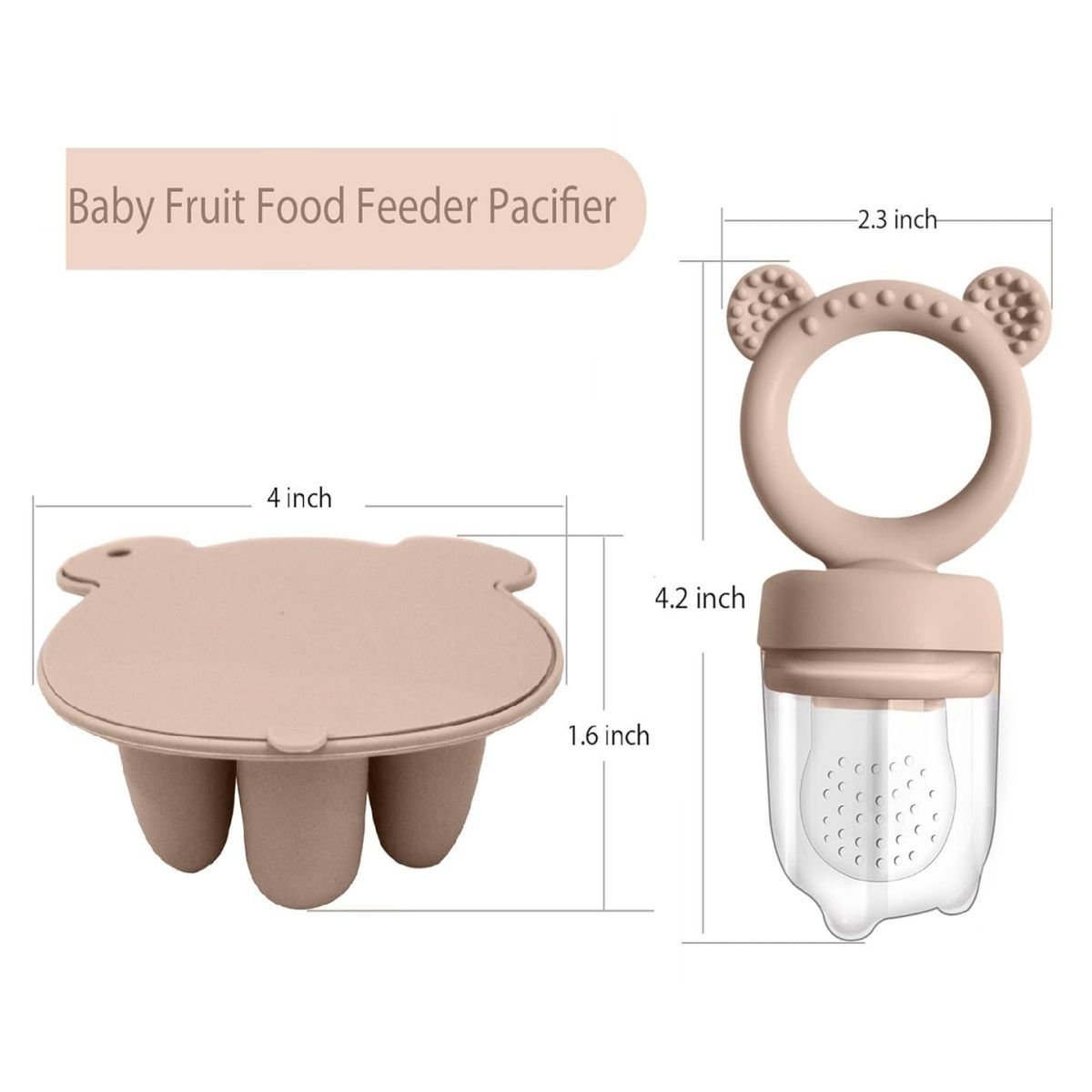 MUNDO BEBE - chupo fruta mas molde bebe niño niña