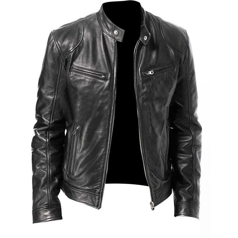 UBMD - Chaqueta Cuerotex Negro Urbenmood JH907 Hombre