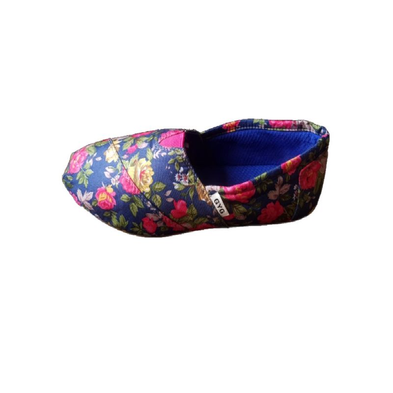 100 - Zapatillas Floreadas Azules